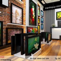 Thiết kế cửa hàng tranh Anh Trung – Q3 TPHCM