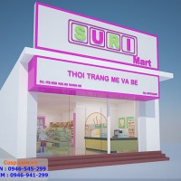 Thiết kế siêu thị mẹ và bé Suri Mart - Chị Linh - Hà Đông
