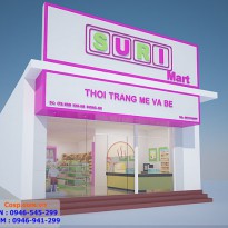 Thiết kế siêu thị mẹ và bé Suri Mart - Chị Linh - Hà Đông