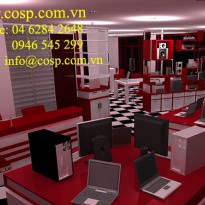 Thiết kế Showroom may tinh cty VID
