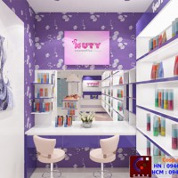 Thiết kế shop mỹ phẩm đẹp Nuty tại Quận Tân Bình, TP. HCM