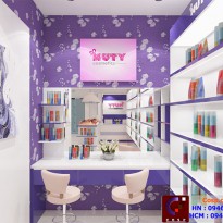 Thiết kế shop mỹ phẩm đẹp Nuty tại Quận Tân Bình, TP. HCM