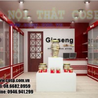 Thiết kế cửa hàng nhân sâm Hàn Quốc Ginseng
