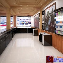 Thiết kế showroom AM Mobile - Anh Tân - Quế Võ - Bắc Ninh