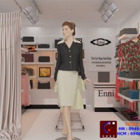 Thiết kế shop thời trang Enni, đường Cách mạng tháng 8 - HCM