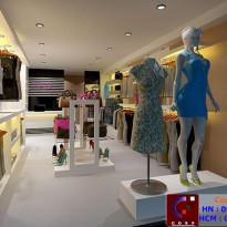 Thiết kế shop thời trang Cherry, 177  Quang Trung - Hà Đông