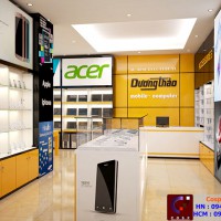 Thiết kế showroom máy tính và điện thoại Dương Thảo - Anh Dương - Hưng Yên