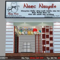 Thiết kế shop giày dép thời trang Anh Nam - Hoàng Mai