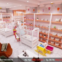 Thiết kế shop thời trang mẹ và bé SAMBE – Hà Nội