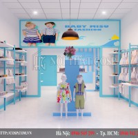 Thiết kế shop thời trang trẻ em Baby Misu Fashion Kim Cúc – Trà Vinh