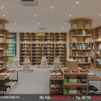 Thiết kế nội thất nhà sách Chung Lý – Anh Chung – Bình Phước