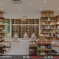 Thiết kế nội thất nhà sách Chung Lý – Anh Chung – Bình Phước