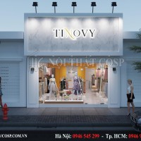 Thiết kế nội thất shop thời trang Tinovy – Nguyễn Xiển, Hà Nội