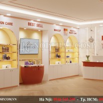 Thiết Kế Nội Thất Shop Trưng Bày Mỹ Phẩm Chức Năng – Văn Quán