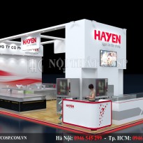 Thiết kế nội thất gian hàng hội chợ Hayen – Thanh Xuân, Hà Nội