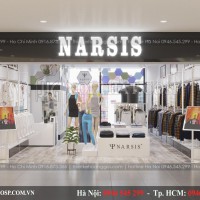 Thiết kế nội thất shop thời trang Narsis – Phạm Ngọc Thạch , Hà Nội