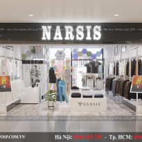 Thiết kế nội thất shop thời trang Narsis – Phạm Ngọc Thạch , Hà Nội