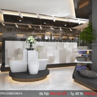 Thiết kế nội thất showroom thiết bị vệ sinh anh Trí – Hà Tĩnh