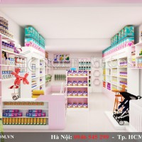 Thiết kế shop mẹ và bé Fuca – 50m2 – Cần Thơ