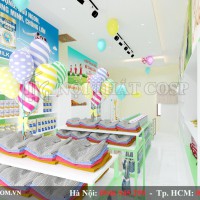 Thiết kế cửa hàng ngũ cốc dinh dưỡng – Siêu thị cho bé - Bắc Ninh