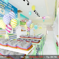 Thiết kế cửa hàng ngũ cốc dinh dưỡng – Siêu thị cho bé - Bắc Ninh