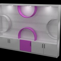 Tủ Trưng Bày Mỹ Phẩm Sát Tường 3 - 52 Thái Hà - CPKMP - 117