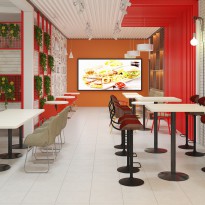 Thiết kế quán ăn nhanh Yummy 