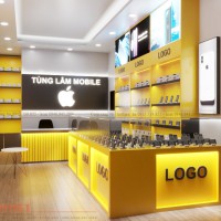 Thiết kế cửa hàng điện thoại Tùng Lâm Mobile