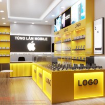 Thiết kế cửa hàng điện thoại Tùng Lâm Mobile