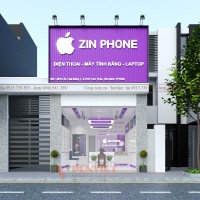 Thiết kế shop điện thoại ZinPhone- HCM