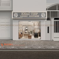 Thiết kế cửa hàng đồng hồ, điện thoại Khắc Tiệp Luxury