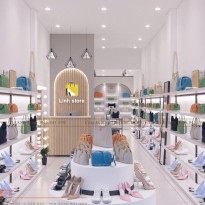 Thiết kế shop giày dép túi xách Linh Store
