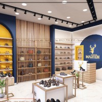 Thiết kế shop giày dép túi xách Marten