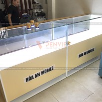 Thi công tủ điện thoại shop Hòa An - Anh Nam