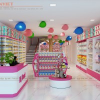 Thiết kế cửa hàng mẹ và bé Cheri Baby