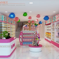 Thiết kế cửa hàng mẹ và bé Cheri Baby