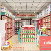 Dự án thiết kế shop mẹ và bé Tuấn Thúy