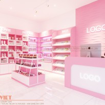 Thiết kế shop mỹ phẩm chị Lan