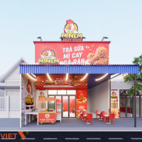 Thiết Kế Quán Đồ Ăn Nhanh – Trà Sữa 28m2 Tại Kiến Thụy, Hải Phòng