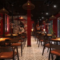 Thiết kế nhà hàng lẩu - nướng phong cách Nhật Bản