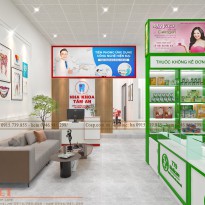 Thiết kế phòng khám nha khoa và nhà thuốc Tâm An