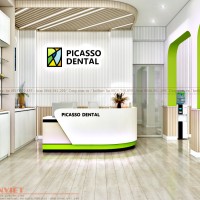 Thiết kế thi công phòng khám Nha Khoa PICASSO