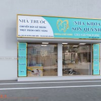 Thiết kế phòng khám nha khoa kết hợp nhà thuốc Sơn Quỳnh