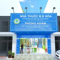 Thiết kế phòng khám xương khớp kết hợp nhà thuốc Bác sĩ Hòa