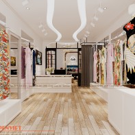 Thiết kế shop áo dài Thăng Hương