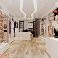 Thiết kế shop áo dài Thăng Hương