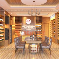 Thiết kế showroom rượu anh Hùng, HCM