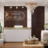 Thiết kế phòng khách spa - thẩm mỹ viện Amila