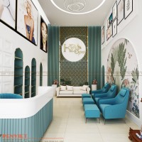 Thiết kế tiệm phun xăm Hoài Dung sang trọng và hiện đại