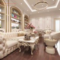 Thiết kế spa Kim Nguyễn phong cách tân cổ điển